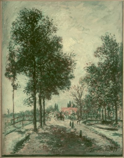 Paisaje de otoño de Johan Barthold Jongkind